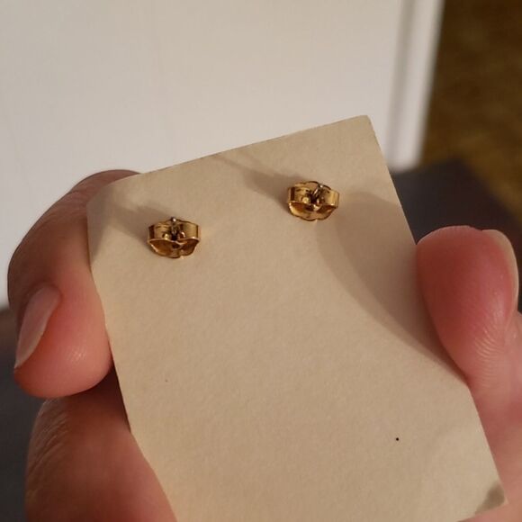 Vintage AVON Golden Reflections Pierced Earrings - Picture 8 of 9